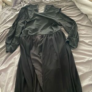 Black long sleeve flowy jumpsuit